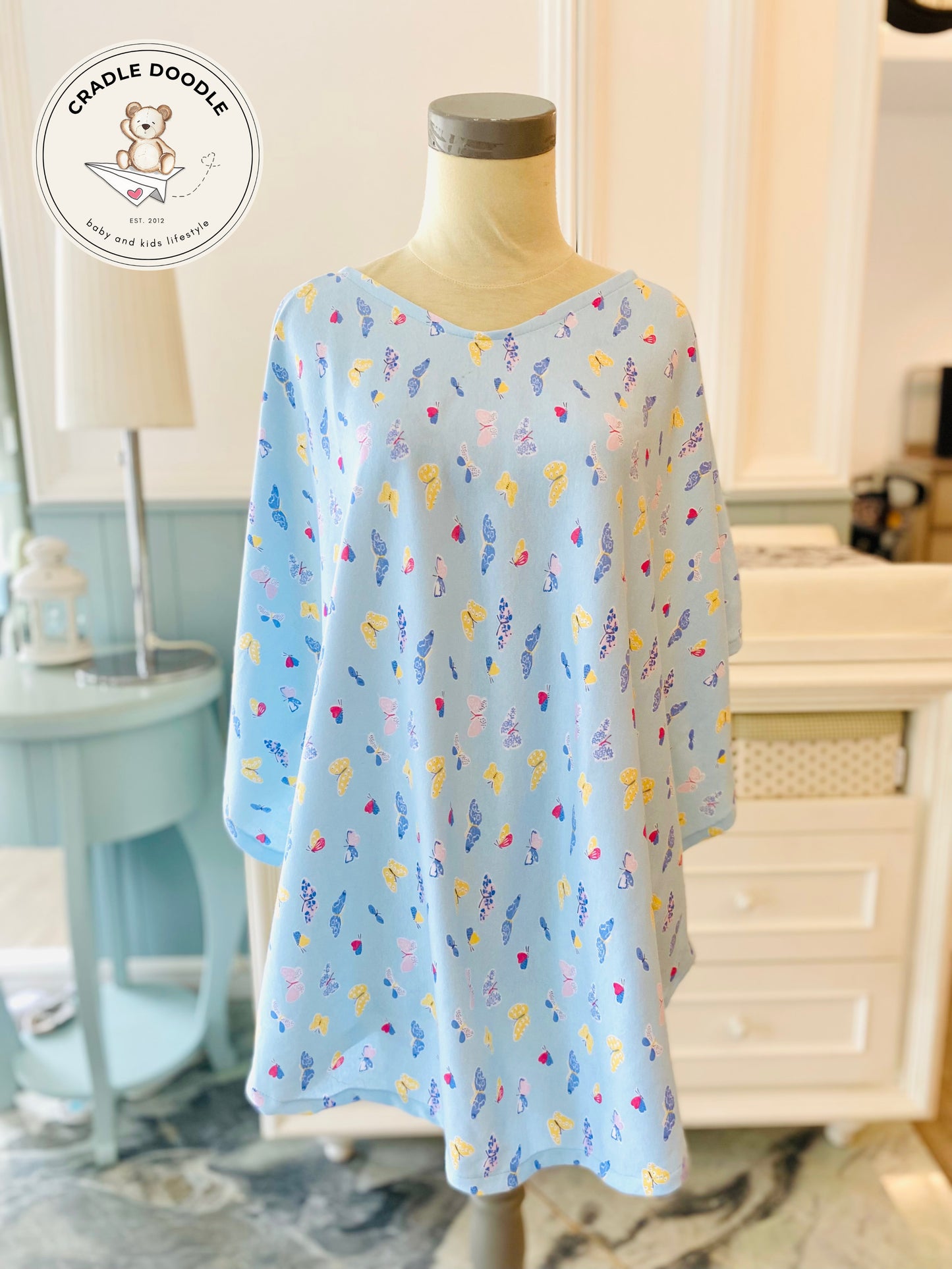 Nursing Cover Poncho_Butterfly