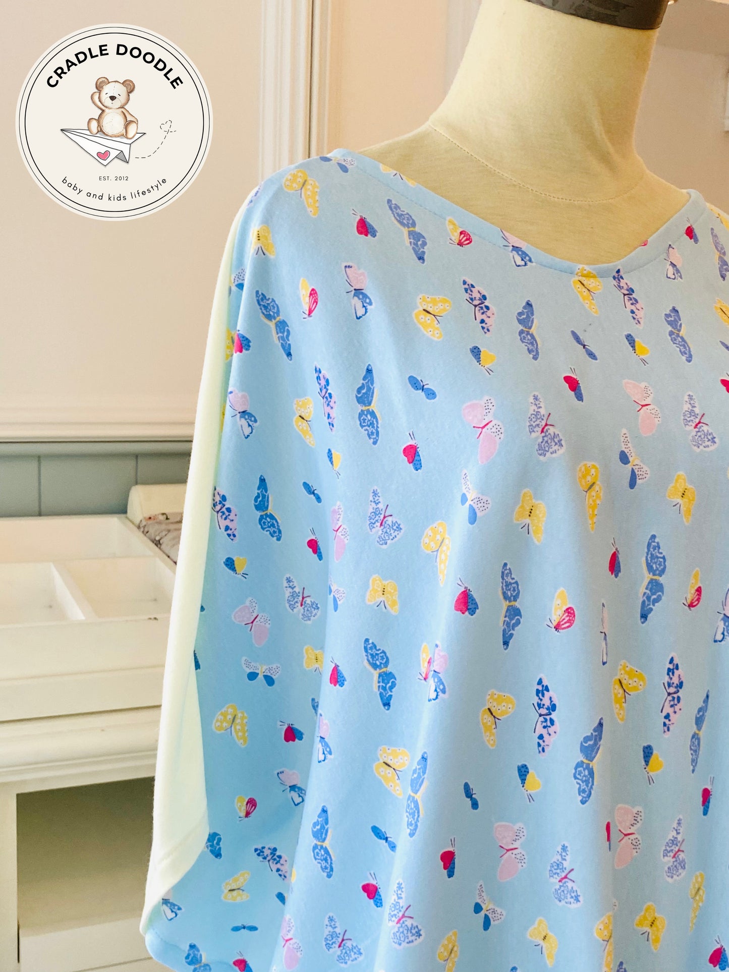 Nursing Cover Poncho_Butterfly