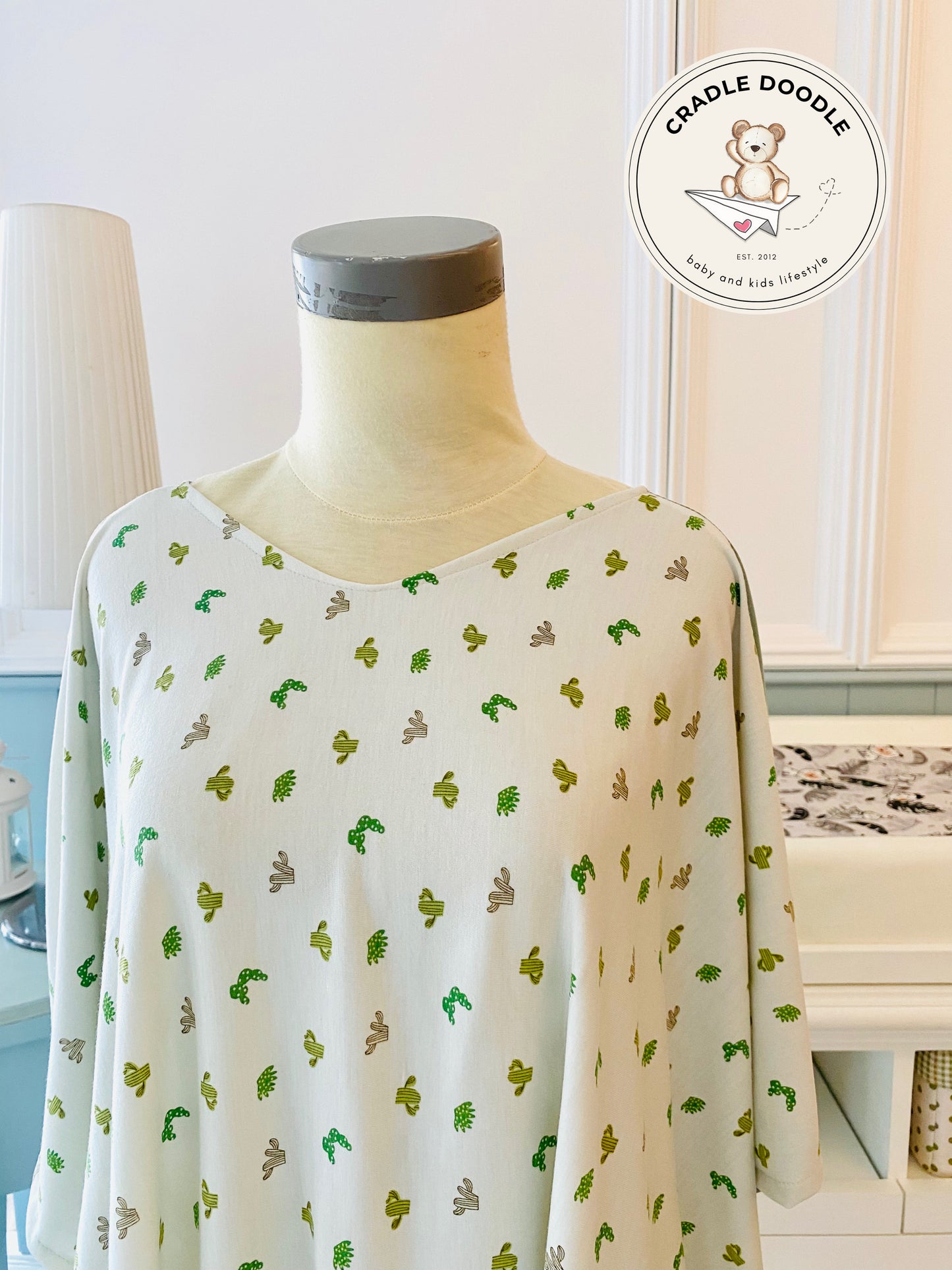 Nursing Cover Poncho_Cactus
