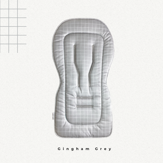 Stroller Liners -  Gingham Grey