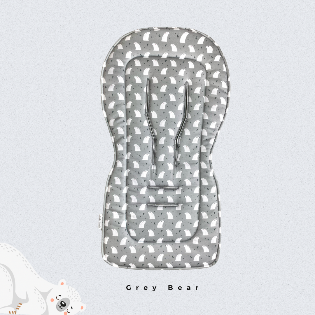 Stroller Liners - Grey Bear