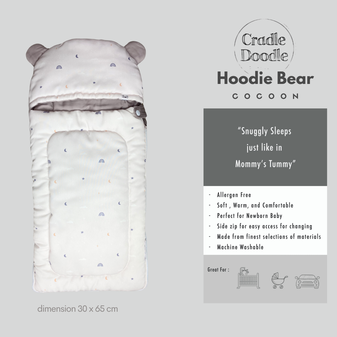 Hoodie Bear Cocoon - Hazy Days