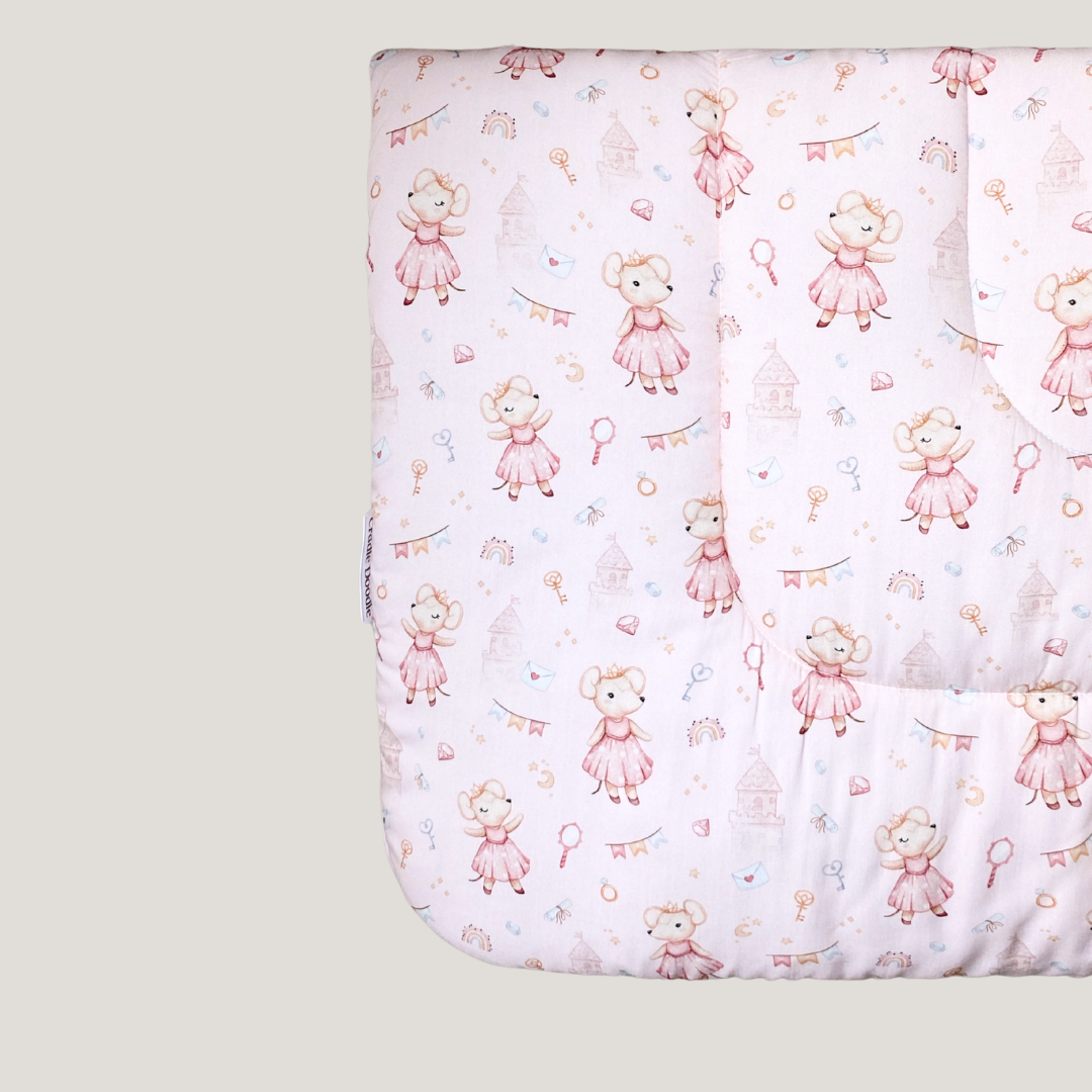 Tiny Princess in Rose Blanket