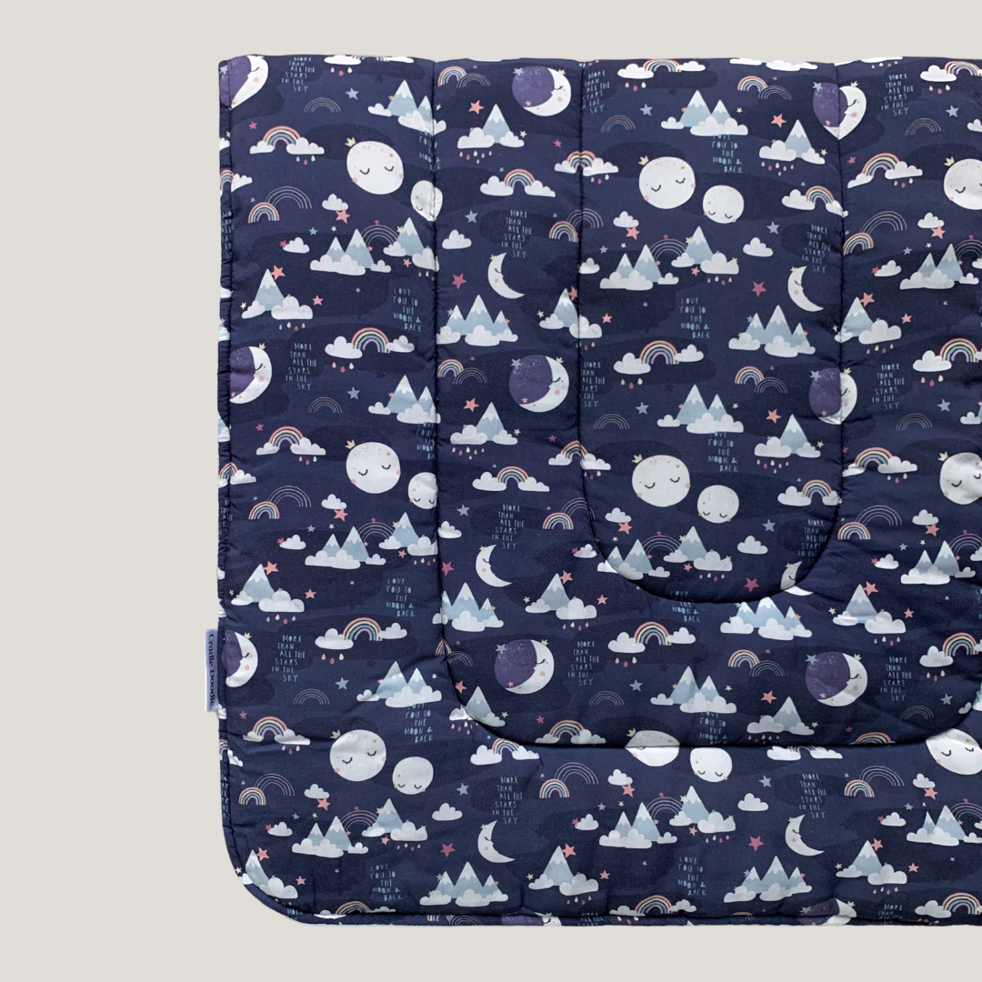 Moon Blanket in Navy