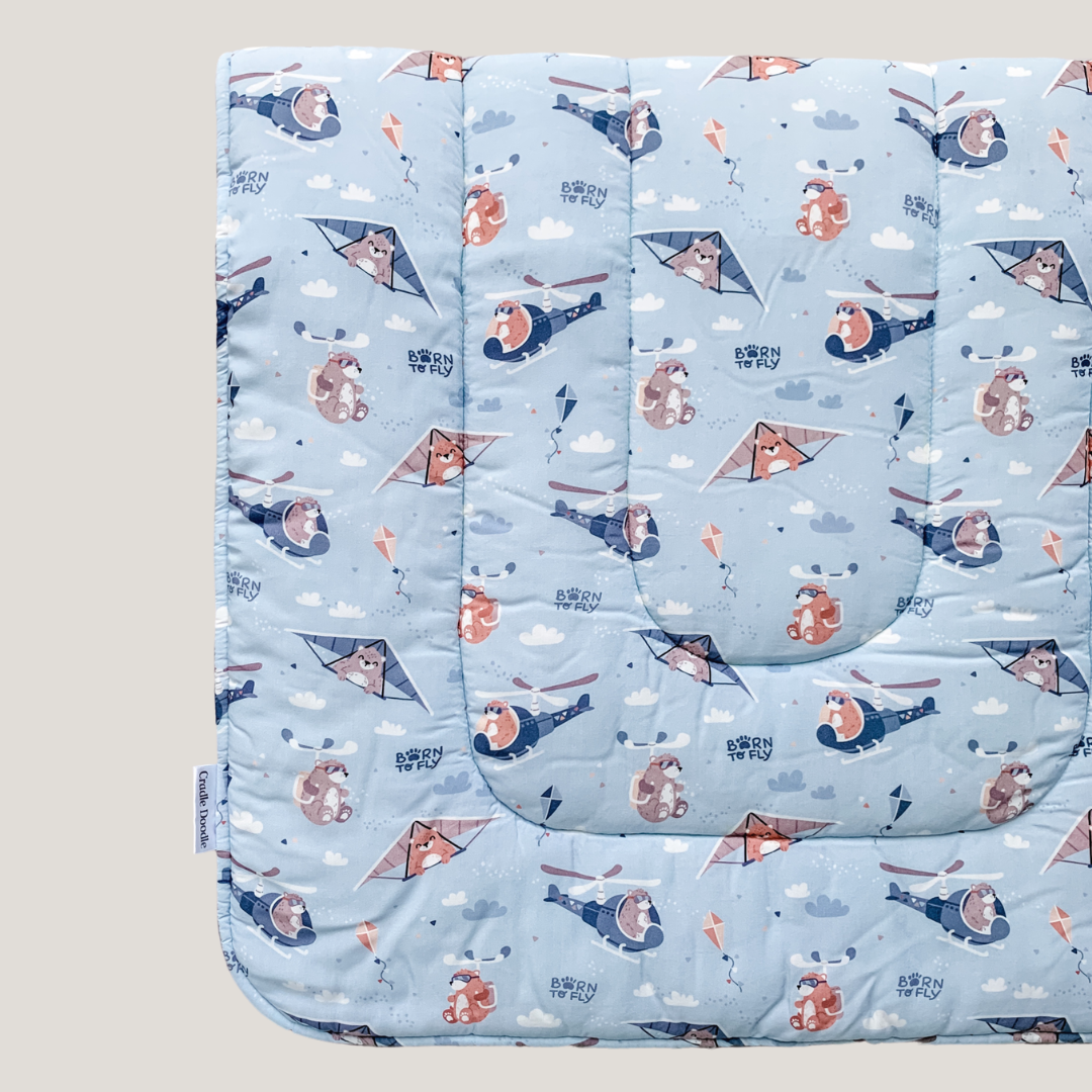 Born To Fly Blanket in Blue