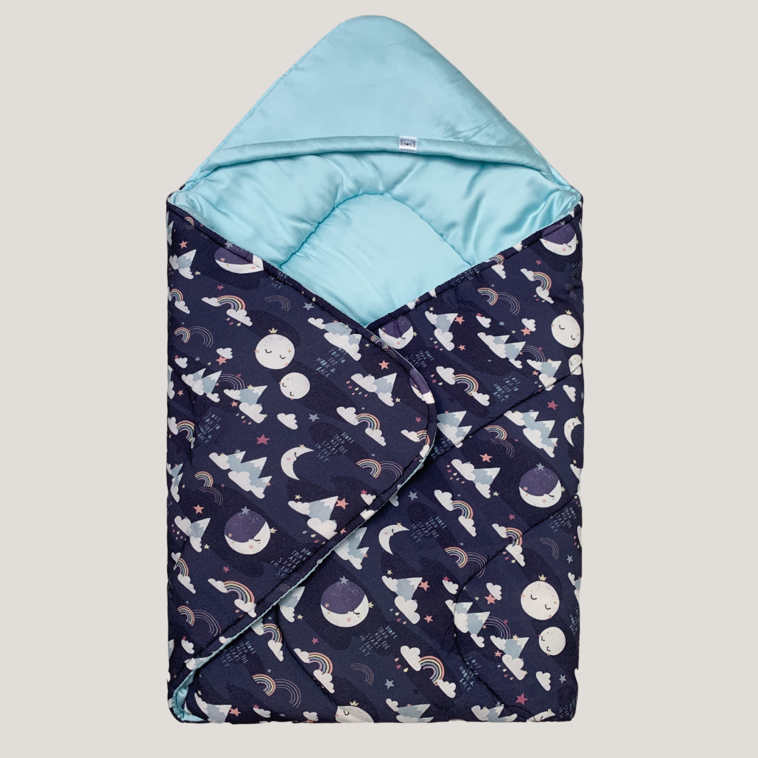 Moon Blanket in Navy