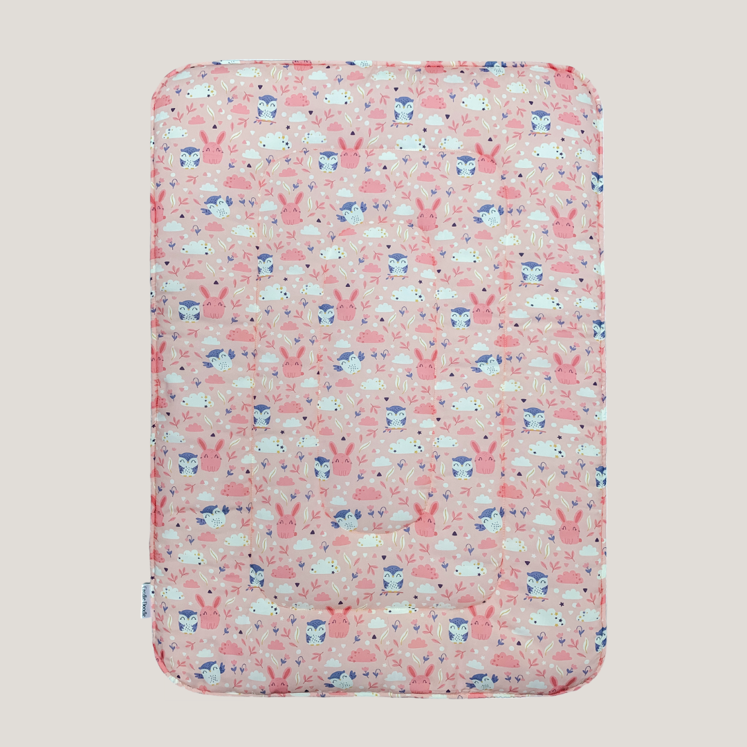 Bunny Owl Blanket in Pink