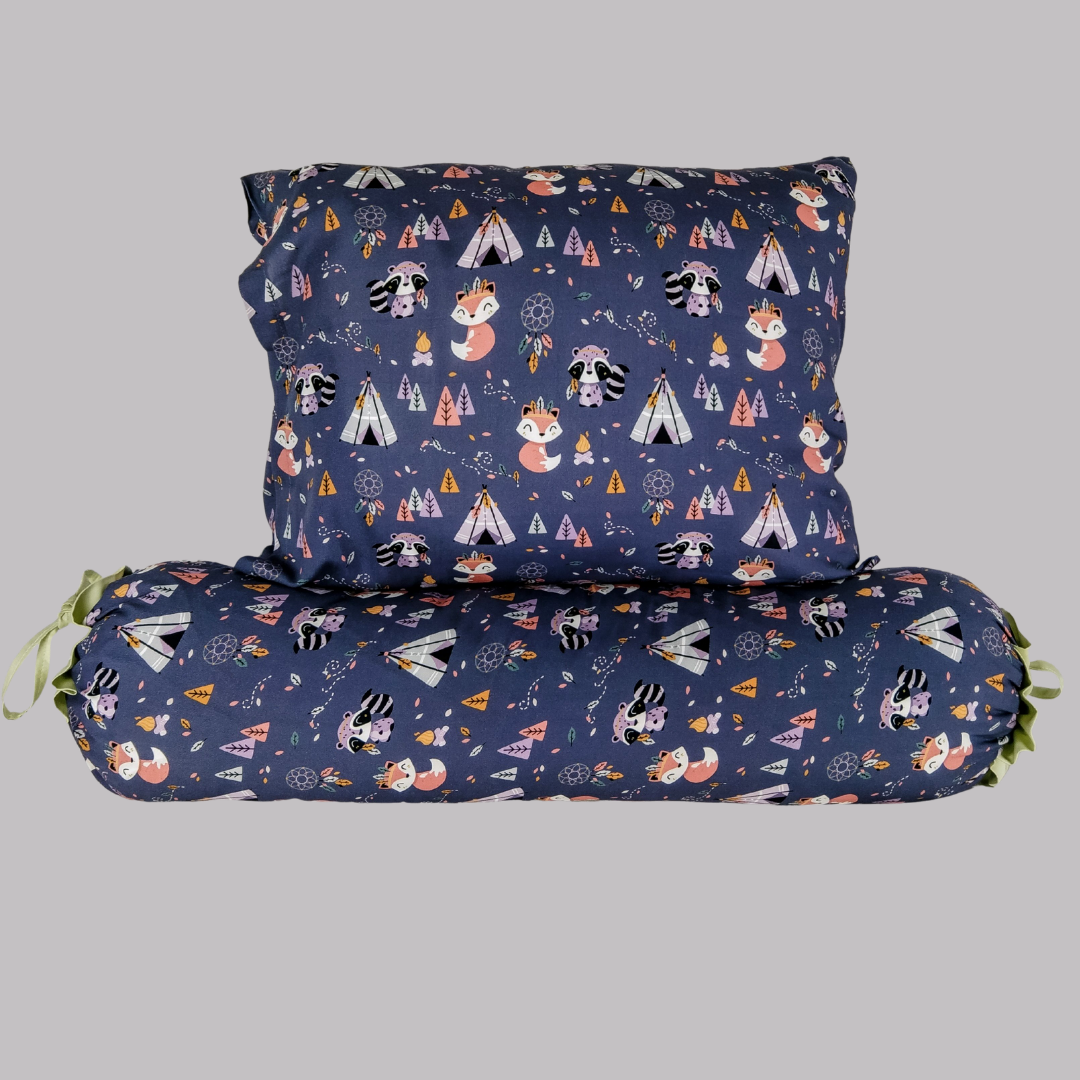 Colors of The Wind Cover Pillow in Navy