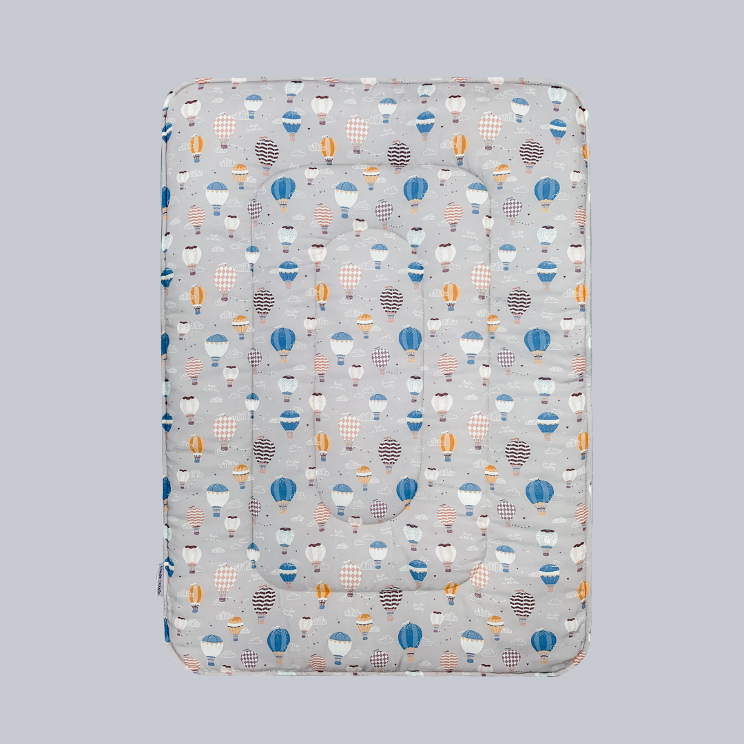 Hot Air Balloon Blanket in Blue