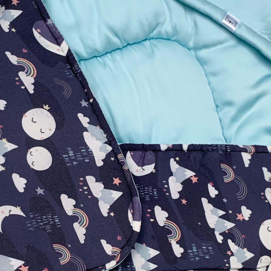 Moon Blanket in Navy