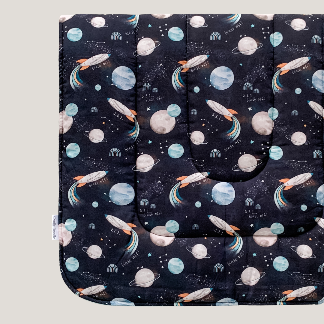 Blast Off Blanket in Navy
