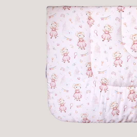 Tiny Princess in Rose Blanket
