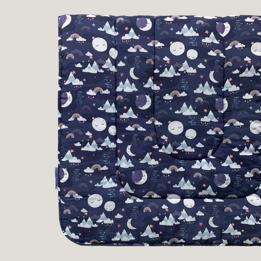 Moon Blanket in Navy