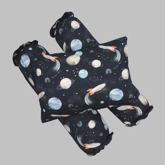 Blast-Off Cover Pillow in Navy
