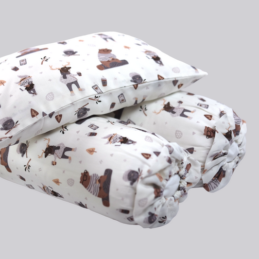 Hipster Woodland Cover Pillow
