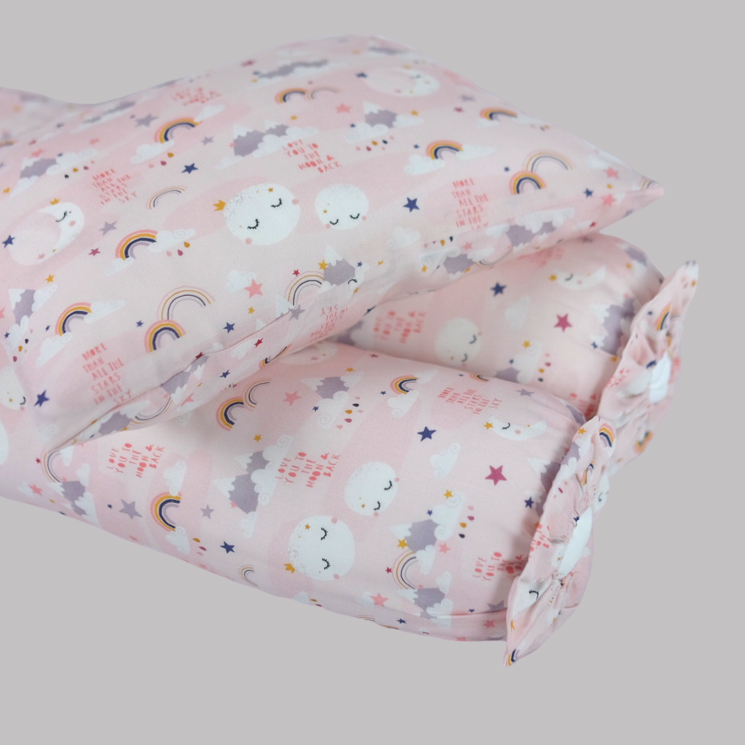 Moon Cover Pillow in Pink