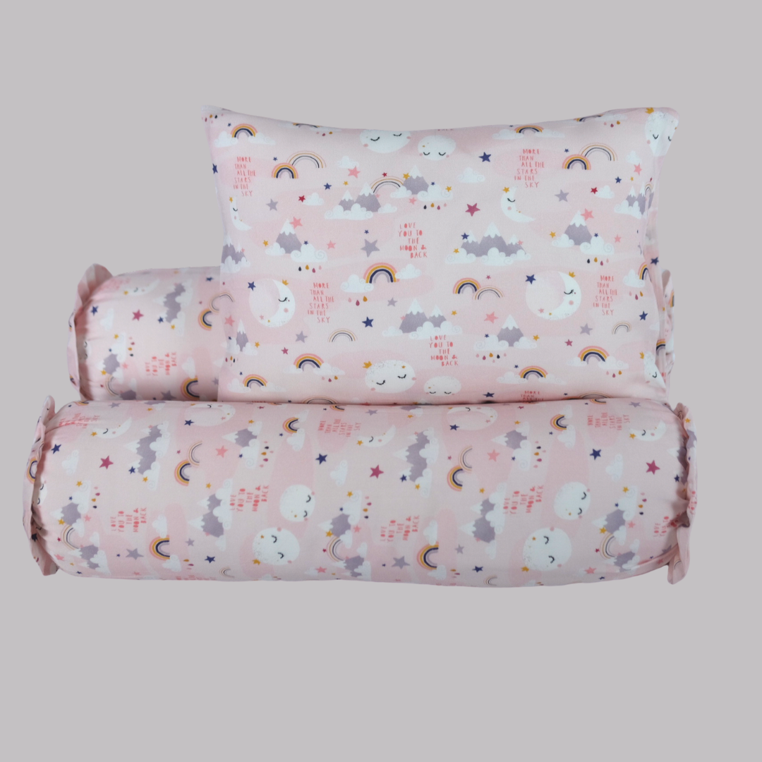 Moon Cover Pillow in Pink